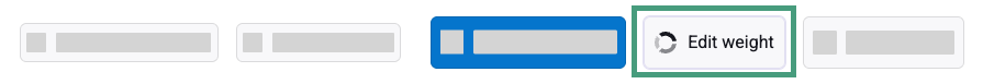 Edit weight button