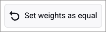 Set weights as equal button