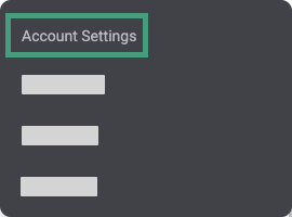 Account Settings menu item